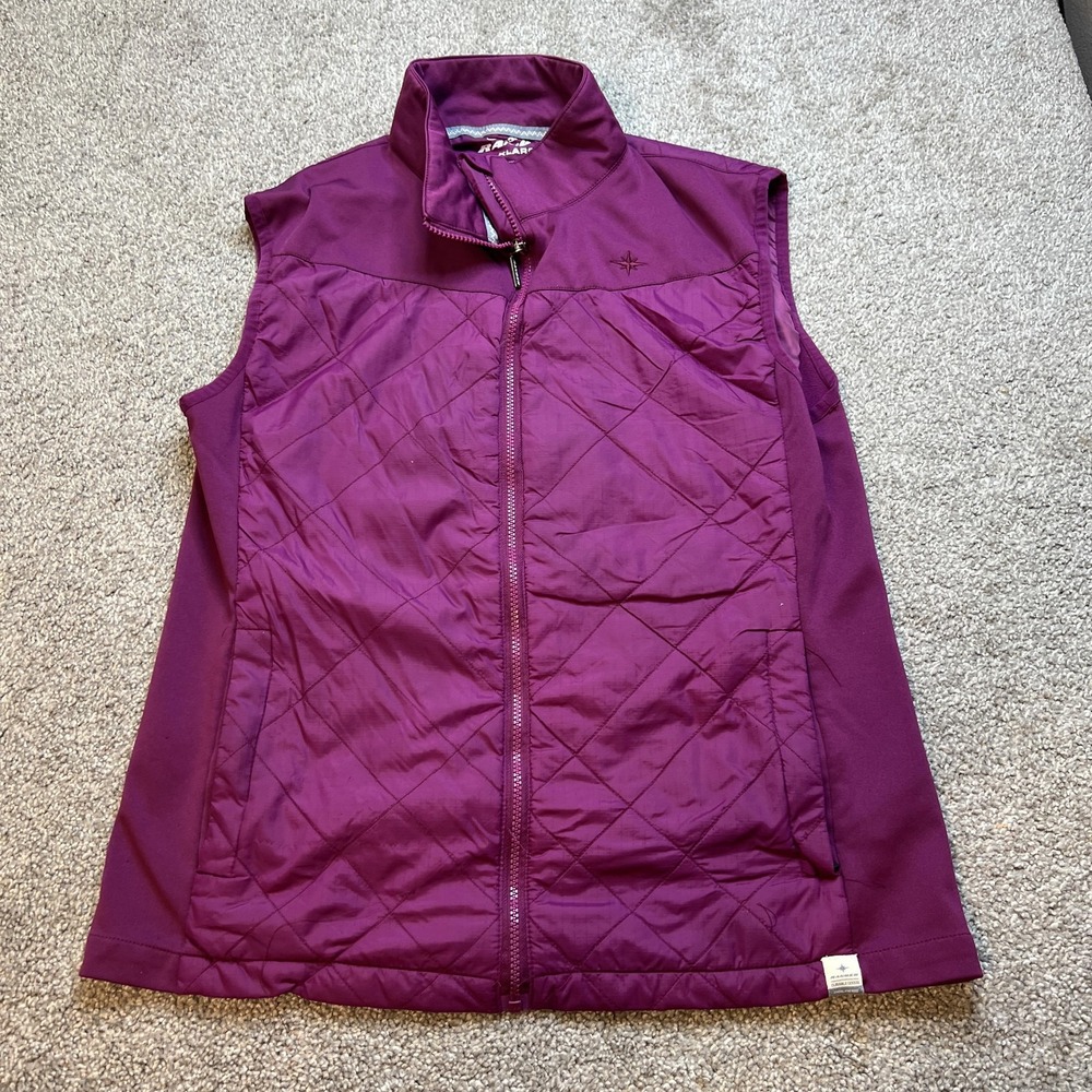 Polaris Ranger Vest Womens XL Purple Quilted Softshell Zip Up‎ Outdoor Layering